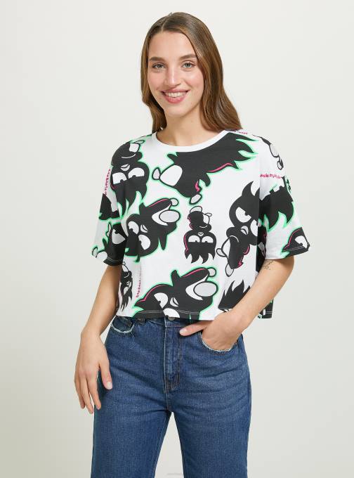 vrouwen Alcott wh3 wit Badtz-Maru cropped T-shirt kleding PT24415