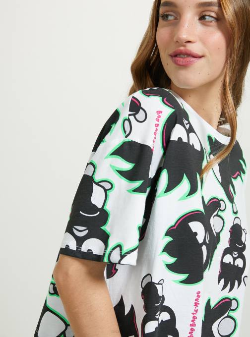 vrouwen Alcott wh3 wit Badtz-Maru cropped T-shirt kleding PT24415