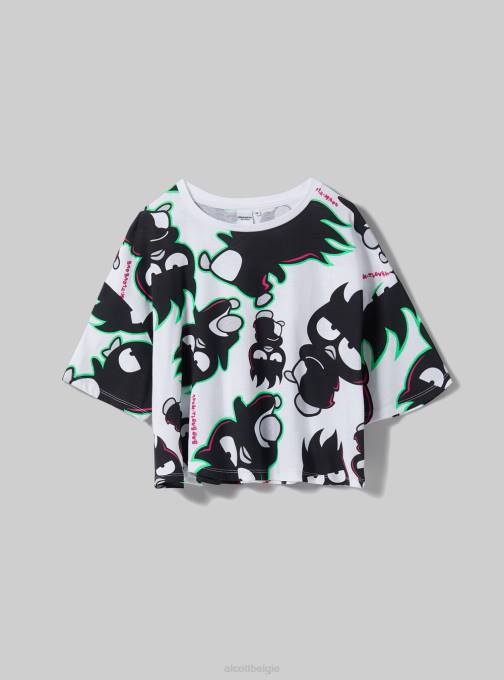 vrouwen Alcott wh3 wit Badtz-Maru cropped T-shirt kleding PT24415