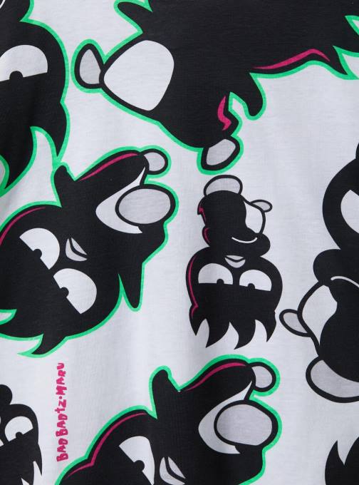 vrouwen Alcott wh3 wit Badtz-Maru cropped T-shirt kleding PT24415