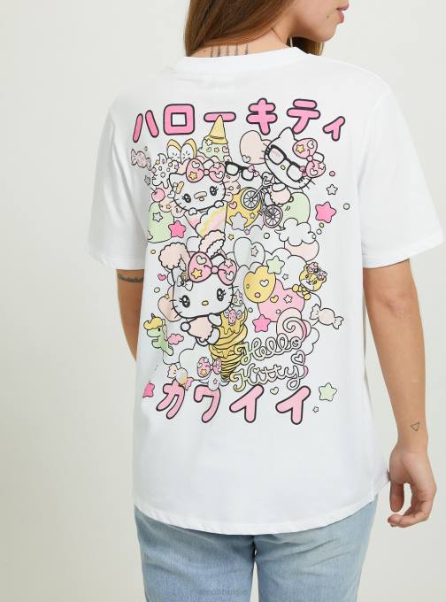 vrouwen Alcott wh3 wit Hallo Kitty t-shirt kleding PT24145