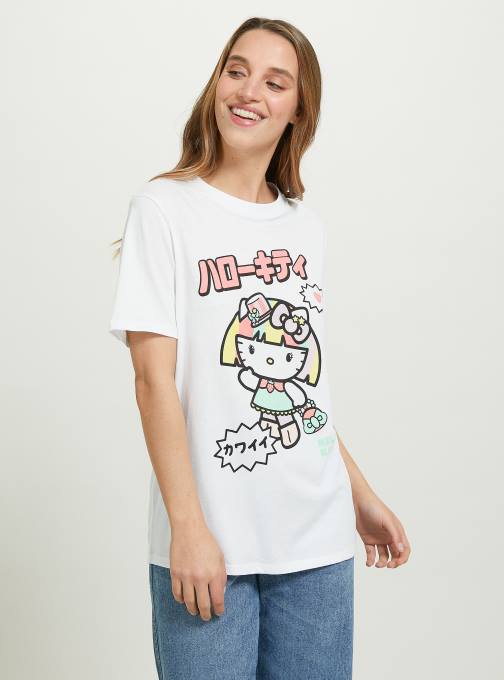 vrouwen Alcott wh3 wit Hallo Kitty t-shirt kleding PT24176
