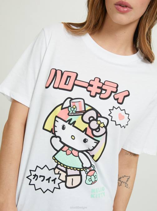 vrouwen Alcott wh3 wit Hallo Kitty t-shirt kleding PT24176