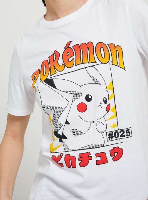 vrouwen Alcott wh3 wit Pokemon-shirt kleding PT2434