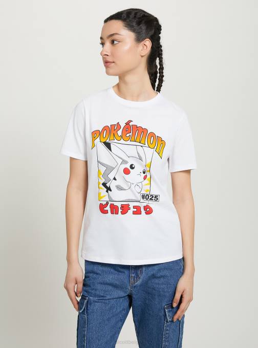 vrouwen Alcott wh3 wit Pokemon-shirt kleding PT2434