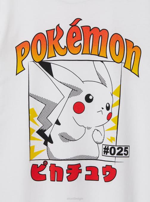 vrouwen Alcott wh3 wit Pokemon-shirt kleding PT2434