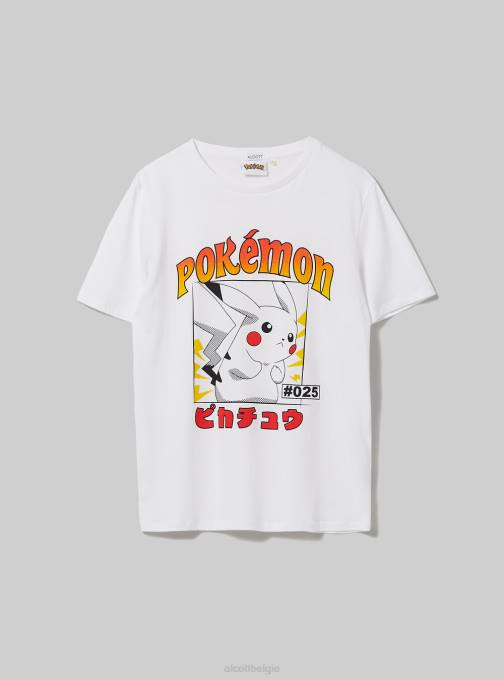 vrouwen Alcott wh3 wit Pokemon-shirt kleding PT2434