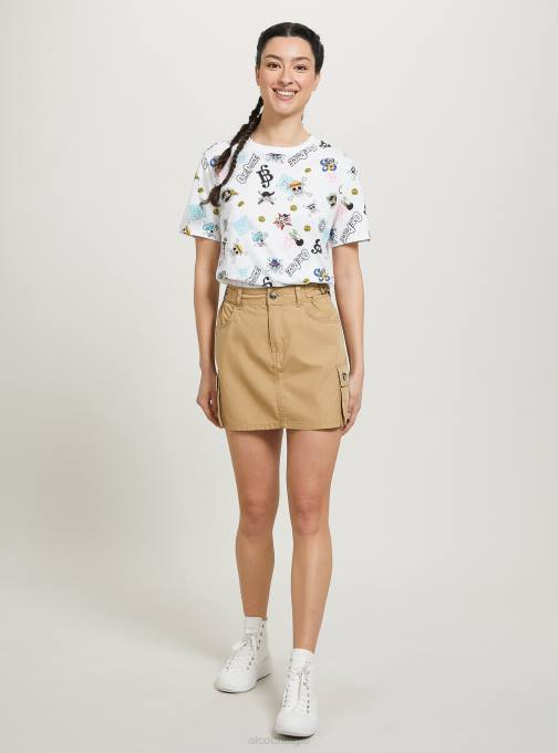 vrouwen Alcott wh3 wit een stuk over het hele t-shirt kleding PT2444