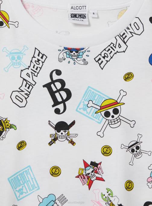 vrouwen Alcott wh3 wit een stuk over het hele t-shirt kleding PT2444