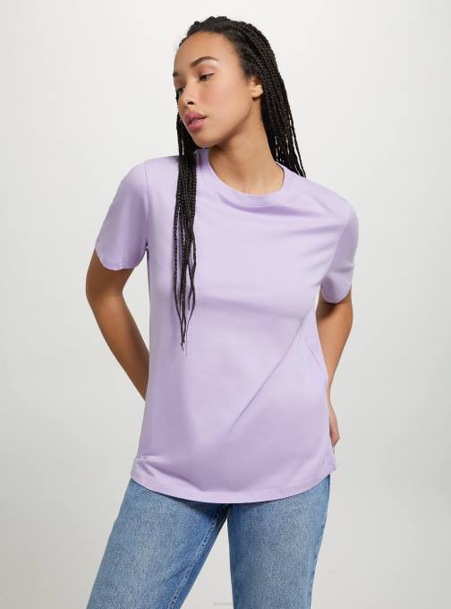 vrouwen Alcott wh3 wit katoenen T-shirt met ronde hals kleding PT24149