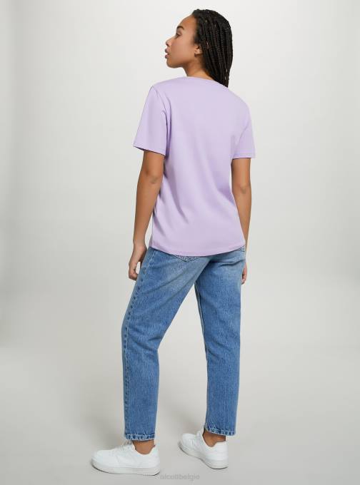 vrouwen Alcott wh3 wit katoenen T-shirt met ronde hals kleding PT24149