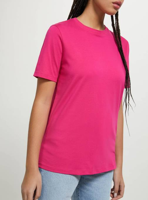 vrouwen Alcott wh3 wit katoenen T-shirt met ronde hals kleding PT24183