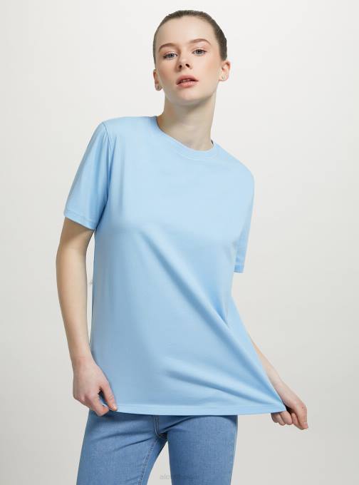 vrouwen Alcott wh3 wit katoenen T-shirt met ronde hals kleding PT24201