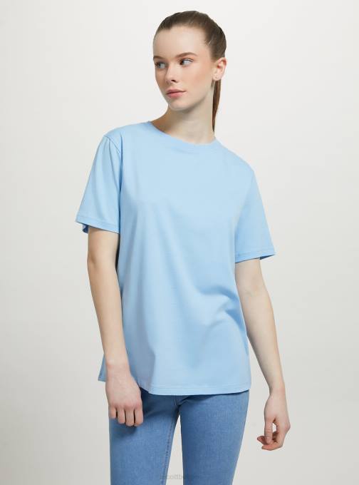 vrouwen Alcott wh3 wit katoenen T-shirt met ronde hals kleding PT24201