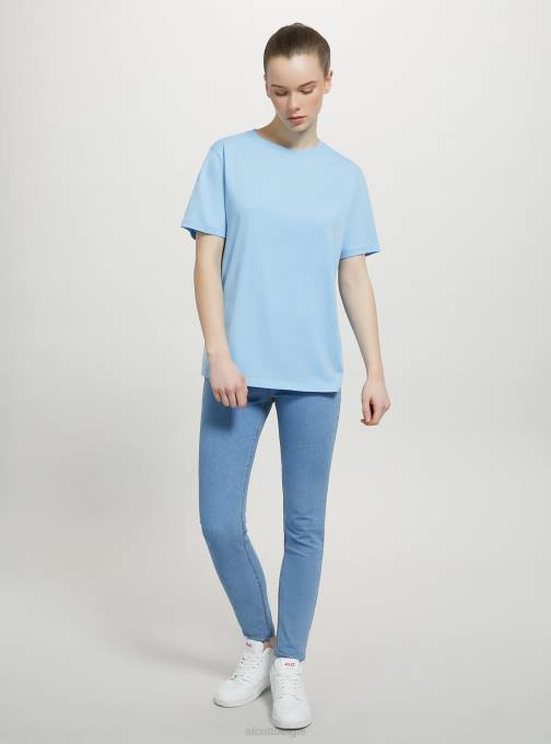 vrouwen Alcott wh3 wit katoenen T-shirt met ronde hals kleding PT24201