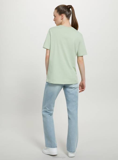 vrouwen Alcott wh3 wit katoenen T-shirt met ronde hals kleding PT24309