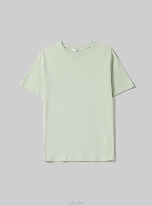 vrouwen Alcott wh3 wit katoenen T-shirt met ronde hals kleding PT24309