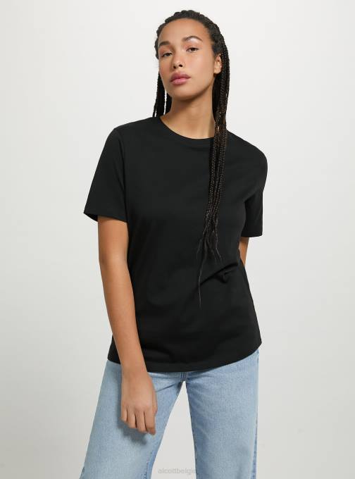 vrouwen Alcott wh3 wit katoenen T-shirt met ronde hals kleding PT24454