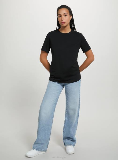 vrouwen Alcott wh3 wit katoenen T-shirt met ronde hals kleding PT24454