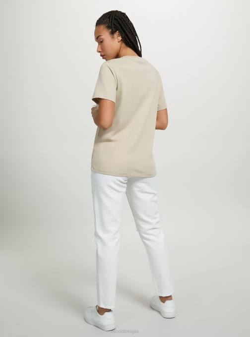 vrouwen Alcott wh3 wit katoenen T-shirt met ronde hals kleding PT24516