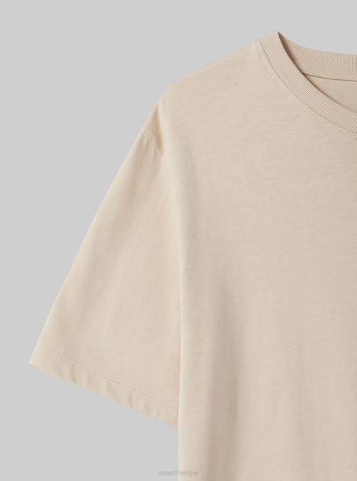 vrouwen Alcott wh3 wit katoenen T-shirt met ronde hals kleding PT24516