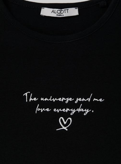 vrouwen Alcott wit katoenen t-shirt met borduursel kleding PT2481