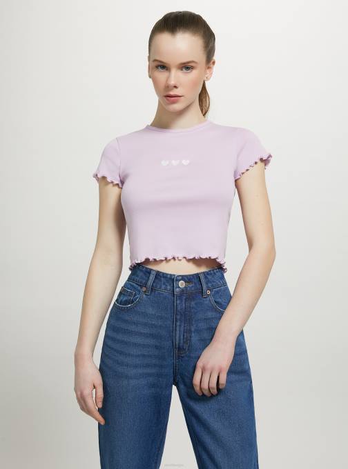 vrouwen Alcott wit katoenen t-shirt met borduursel kleding PT2495