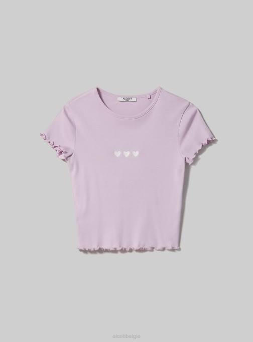 vrouwen Alcott wit katoenen t-shirt met borduursel kleding PT2495