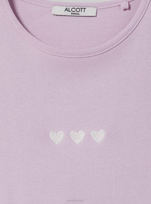 vrouwen Alcott wit katoenen t-shirt met borduursel kleding PT2495