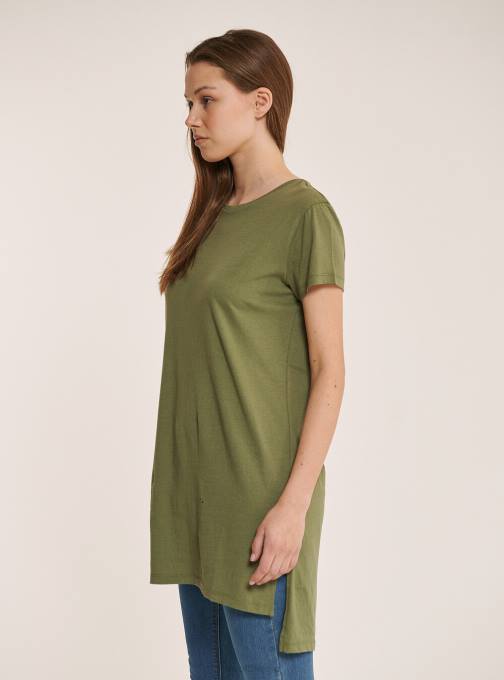 vrouwen Alcott wit oversized effen katoenen t-shirt kleding PT24257