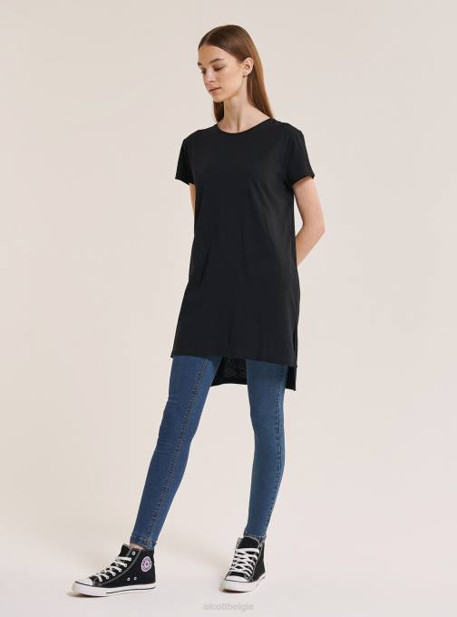 vrouwen Alcott wit oversized effen katoenen t-shirt kleding PT24325