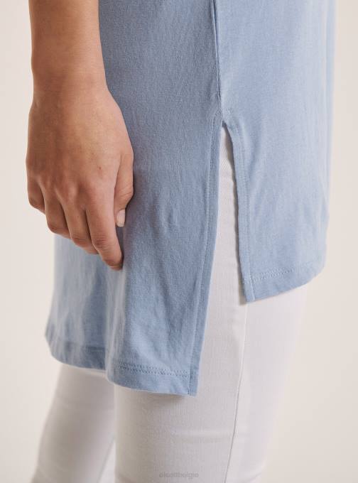 vrouwen Alcott wit oversized effen katoenen t-shirt kleding PT24350