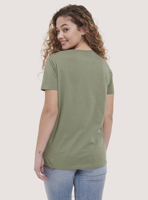 vrouwen Alcott zwart katoenen t-shirt met print kleding PT24299