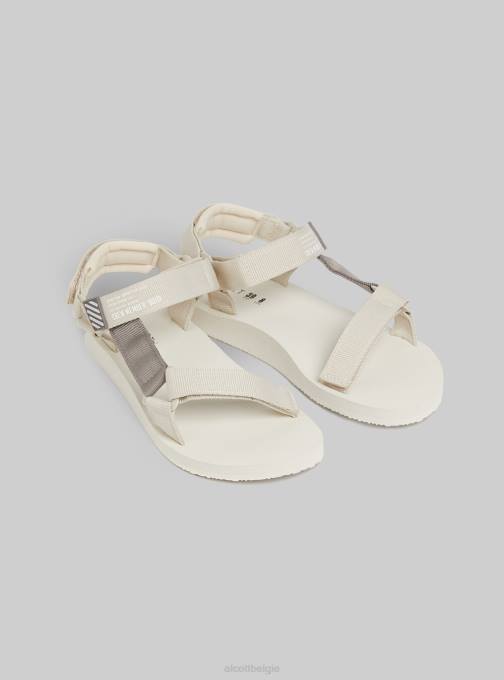 vrouwen Alcott bk1 zwart sandali in gomma met chiusura en strappo schoenen PT24113