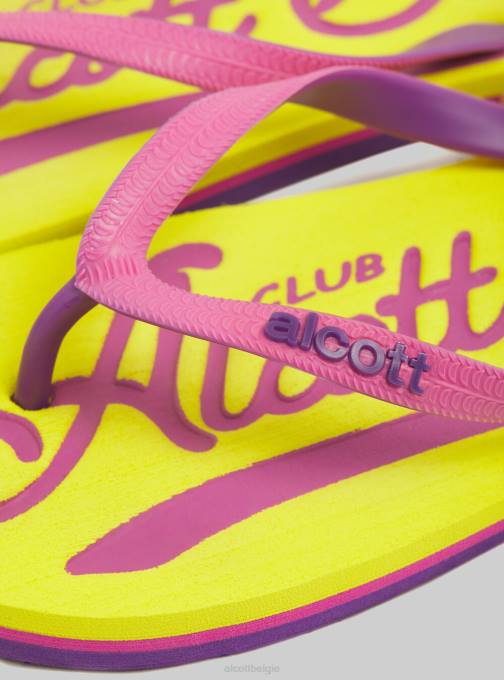 vrouwen Alcott c6575 groen infradito con-logo schoenen PT24440