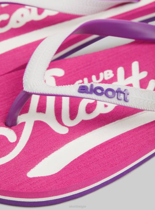 vrouwen Alcott c6575 groen infradito con-logo schoenen PT24441