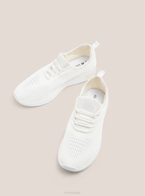 vrouwen Alcott wh2 wit scarpe in tessuto leggero traforato schoenen PT24548