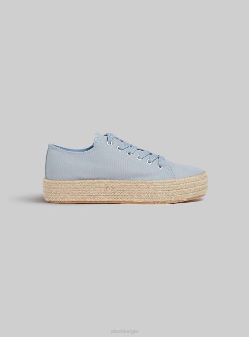 vrouwen Alcott wh2 wit sneakers met raffiazool schoenen PT24202